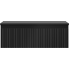 Mexen Rivel Badezimmer-Unterschrank 70 cm mit Arbeitsplatte, 1 Schublade, gerillt, schwarz matt - 91A20-07023-1-BFC71