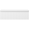 Mexen Rivel Badezimmerschrank unter Waschbecken 80 cm mit Arbeitsplatte, 1 Schublade, geriffelt, weiß matt