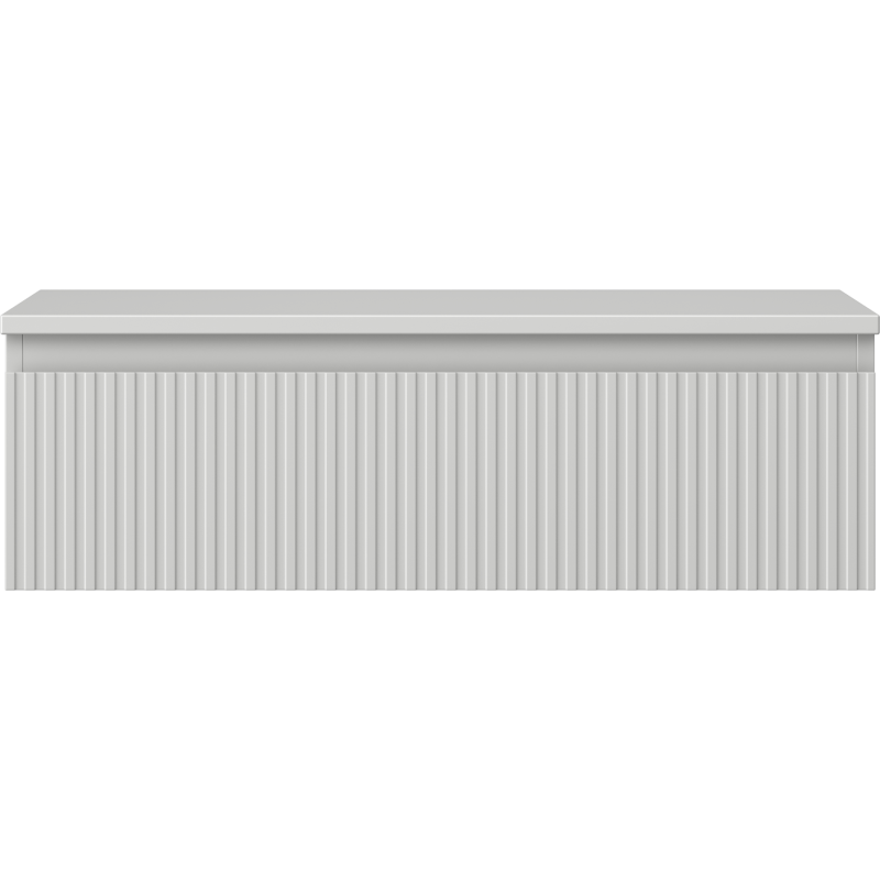 Mexen Rivel Badezimmer-Unterschrank 80 cm mit Platte, 1 Schublade, gerillt, grau matt - 91A20-08023-1-BFC62