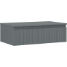 Mexen Rivel Badunterschrank 80 cm mit Arbeitsplatte, 1 Schublade, geriffelt, Graphit matt - 91A20-08023-1-BFC66