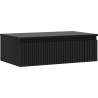 Mexen Rivel Badunterschrank 80 cm mit Arbeitsplatte, 1 Schublade, gerillt, schwarz matt - 91A20-08023-1-BFC71
