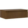 Mexen Rivel Badezimmerschrank 80 cm mit Arbeitsplatte, 1 Schublade, gerillt, Nussbaum - 91A20-08023-1-BFC86