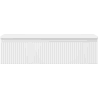 Mexen Rivel Badezimmerschrank für Waschtische 90 cm mit Arbeitsplatte, 1 Schublade, geriffelt, weiß matt - 91A20-09023-1-BFC01