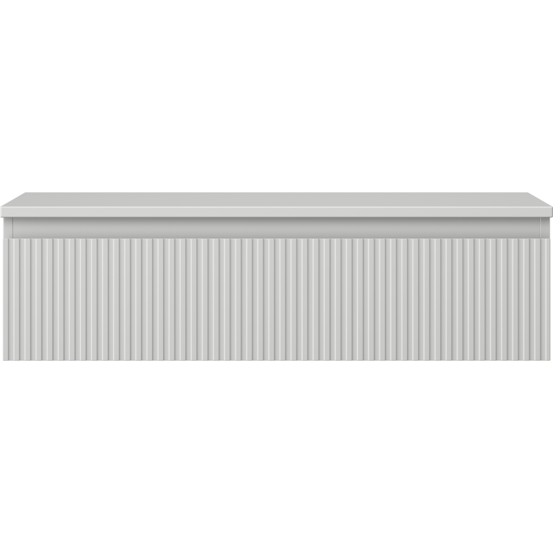 Mexen Rivel 90 cm Unterschrank mit Waschtischplatte, 1 Schublade, geriffelt, grau matt - 91A20-09023-1-BFC62