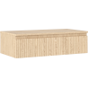 Mexen Rivel Badezimmerschrank 90 cm, gerillt, in Eiche - 91A20-09023-1-BFC81