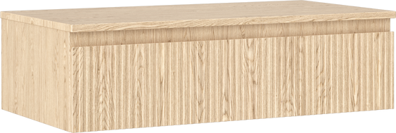 Mexen Rivel Badezimmerschrank 90 cm, gerillt, in Eiche - 91A20-09023-1-BFC81