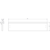 Mexen Rivel Badezimmerschrank 90 cm, gerillt, in Eiche - 91A20-09023-1-BFC81