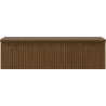 Mexen Rivel Badezimmerschrank 90 cm mit Arbeitsplatte, 1 Schublade, geriffelt, Nussbaum - 91A20-09023-1-BFC86