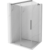 Mexen Rox L Duschkabine verschiebbar 100 x 90 cm, transparent, Gun Metal - 8C2L-100-090-95-00