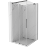 Mexen Rox L Duschkabine Schiebetür 110 x 110 cm, transparent, Gun Metal - 8C2L-110-110-95-00
