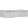 Mexen Rivel Badezimmer-Unterschrank 100 cm mit Arbeitsplatte, 1 Schublade, gerillt, grau matt - 91A20-10023-1-BFC62