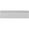 Mexen Rivel Badezimmer-Unterschrank 100 cm mit Arbeitsplatte, 1 Schublade, gerillt, grau matt - 91A20-10023-1-BFC62