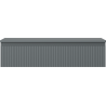 Mexen Rivel Badezimmerschrank unter dem Waschbecken 100 cm mit Arbeitsplatte, 1 Schublade, geriffelt, Graphit matt