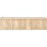 Mexen Rivel Badezimmerschrank 100 cm mit Arbeitsplatte, 1 Schublade, geriffelt, Eiche - 91A20-10023-1-BFC81