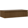 Mexen Rivel Badezimmerschrank für Waschbecken 100 cm mit Arbeitsplatte, 1 Schublade, geriffelt, Nuss - 91A20-10023-1-BFC86