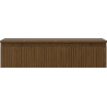 Mexen Rivel Badezimmerschrank für Waschbecken 100 cm mit Arbeitsplatte, 1 Schublade, geriffelt, Nuss - 91A20-10023-1-BFC86