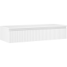 Mexen Rivel Badezimmerschrank für Waschbecken 120 cm mit Arbeitsplatte, 1 Schublade, geriffelt, Weiß Matt - 91A20-12023-1-BFC01