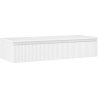 Mexen Rivel Badezimmerschrank für Waschtisch 120 cm mit Platte, 1 Schublade, gerillt, weiß matt - 91A20-12023-1-BFC01