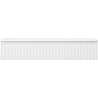 Mexen Rivel Badezimmerschrank für Waschbecken 120 cm mit Arbeitsplatte, 1 Schublade, geriffelt, Weiß Matt - 91A20-12023-1-BFC01