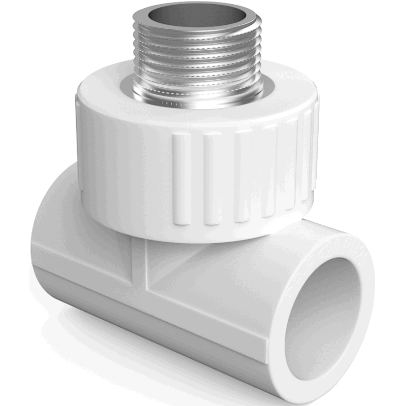 Mexen PPR geschweißtes T-Stück für Rohre 25 x 1/2 AG x 25 - W97333-2512M20-00