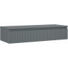 Mexen Rivel Badezimmer-Unterschrank 120 cm mit Arbeitsplatte, 1 Schublade, geriffelt, Graphit Matt - 91A20-12023-1-BFC66
