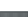 Mexen Rivel Badezimmer-Unterschrank 120 cm mit Arbeitsplatte, 1 Schublade, geriffelt, Graphit Matt - 91A20-12023-1-BFC66