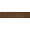Mexen Rivel Badezimmerschrank 120 cm mit Arbeitsplatte, 1 Schublade, gerillt, Nussbaum - 91A20-12023-1-BFC86