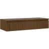 Mexen Rivel Badezimmerschrank 120 cm mit Arbeitsplatte, 1 Schublade, gerillt, Nussbaum - 91A20-12023-1-BFC86