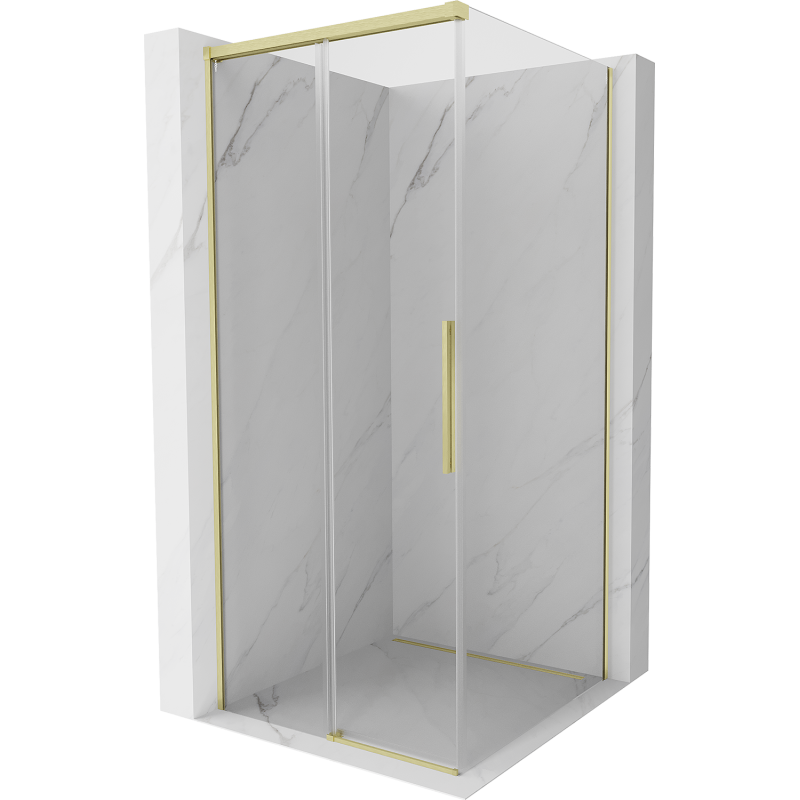 Mexen Rox Schiebeduschkabine 120 x 120 cm, transparent, gold - 8C2-120-120-50-00