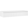 Mexen Rivel 140 cm Waschbeckenunterschrank mit Arbeitsplatte, 1 Schublade, geriffelt, weiß matt - 91A20-14023-1-BFC01