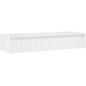 Mexen Rivel Badezimmerunterschrank 140 cm mit Arbeitsplatte, 1 Schublade, geriffelt, weiß matt - 91A20-14023-1-BFC01