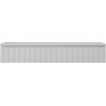 Mexen Rivel Badezimmerunterschrank 140 cm mit Arbeitsplatte, 1 Schublade, gerillt, grau matt - 91A20-14023-1-BFC62