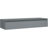Mexen Rivel Badezimmerschrank 140 cm mit Arbeitsplatte, 1 Schublade, gerillt, graphit matt - 91A20-14023-1-BFC66