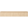 Mexen Rivel Badezimmerschrank für Waschtisch 140 cm mit Arbeitsplatte, 1 Schublade, geriffelt, Eiche - 91A20-14023-1-BFC81