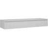 Mexen Rivel Badezimmerunterschrank 160 cm mit Platte, 1 Schublade, gerillt, grau matt - 91A20-16023-1-BFC62