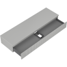 Mexen Rivel 160 cm Unterschrank mit Arbeitsplatte, 1 Schublade, geriffelt, grau matt - 91A20-16023-1-BFC62
