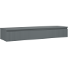 Mexen Rivel Waschtischunterschrank 160 cm mit Arbeitsplatte, 1 Schublade, geriffelt, Graphit Matt - 91A20-16023-1-BFC66