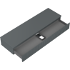 Mexen Rivel Waschtischunterschrank 160 cm mit Arbeitsplatte, 1 Schublade, geriffelt, Graphit Matt - 91A20-16023-1-BFC66