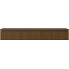 Mexen Rivel Badezimmerschrank unter Waschbecken 160 cm mit Arbeitsplatte, 1 Schublade, gerillt, Nussbaum - 91A20-16023-1-BFC86