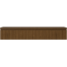 Mexen Rivel Badezimmer-Unterschrank 140 cm mit Arbeitsplatte, 1 Schublade, gerillt, Walnuss - 91A20-14023-1-BFC86