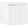 Mexen Rivel Badezimmerschrank unter Waschbecken 50 cm mit Arbeitsplatte, 1 Schublade, gerillt, weiß matt - 91A20-05047-1-BFC01
