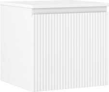 Mexen Rivel Badezimmerschrank unter Waschbecken 50 cm mit Arbeitsplatte, 1 Schublade, gerillt, weiß matt - 91A20-05047-1-BFC01