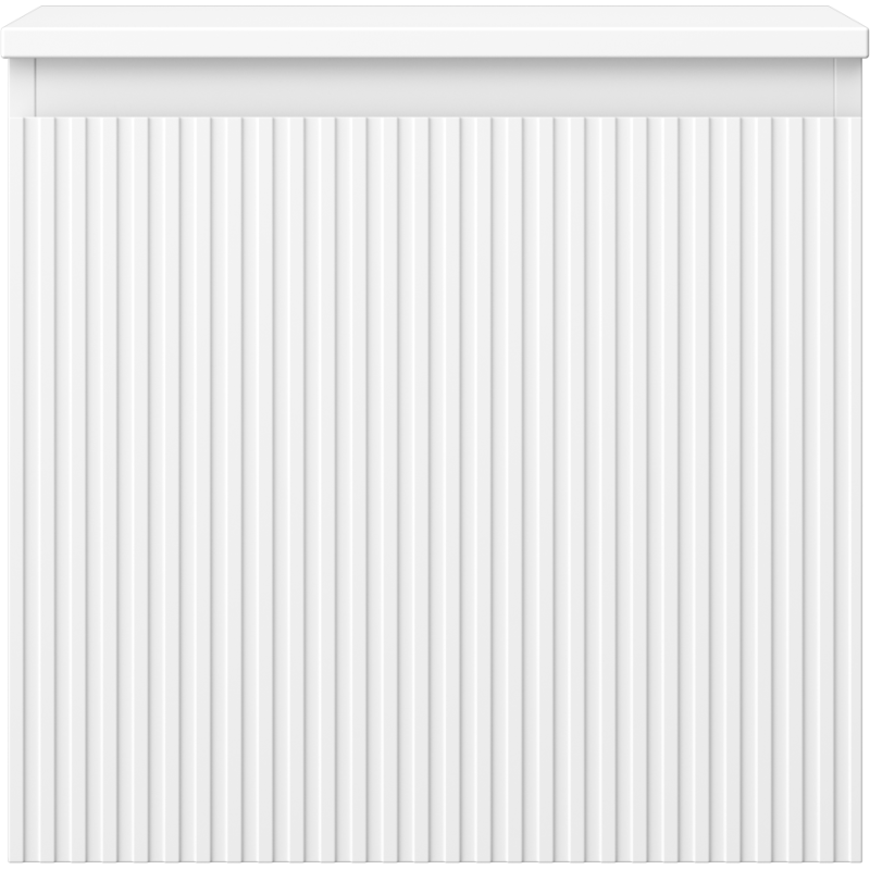 Mexen Rivel Badezimmerschrank unter Waschbecken 50 cm mit Arbeitsplatte, 1 Schublade, gerillt, weiß matt - 91A20-05047-1-BFC01