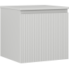 Mexen Rivel Badezimmerunterschrank 50 cm mit Arbeitsplatte, 1 Schublade, geriffelt, grau matt - 91A20-05047-1-BFC62