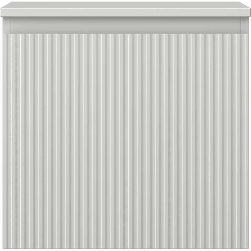 Mexen Rivel Badezimmerunterschrank 50 cm mit Arbeitsplatte, 1 Schublade, geriffelt, grau matt - 91A20-05047-1-BFC62