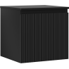 Mexen Rivel Badezimmer-Unterschrank 50 cm mit Arbeitsplatte, 1 Schublade, gerillt, schwarz matt - 91A20-05047-1-BFC71