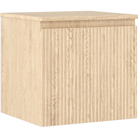 Mexen Rivel Badezimmer-Unterschrank 50 cm mit Arbeitsplatte, 1 Schublade, geriffelt, Eiche - 91A20-05047-1-BFC81