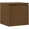 Mexen Rivel Badezimmerunterschrank 50 cm mit Oberfläche, 1 Schublade, geriffelt, Nussbaum - 91A20-05047-1-BFC86