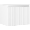 Mexen Rivel Badezimmerschrank für Waschbecken 60 cm mit Arbeitsplatte, 1 Schublade, geriffelt, weiß matt - 91A20-06047-1-BFC01