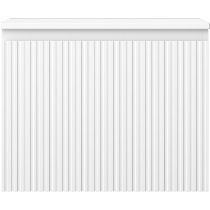 Mexen Rivel Badezimmerschrank für Waschbecken 60 cm mit Arbeitsplatte, 1 Schublade, geriffelt, weiß matt - 91A20-06047-1-BFC01